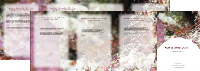 impression depliant 4 volets  8 pages  poisson et crustace crevette crustace animal MIDLU38993