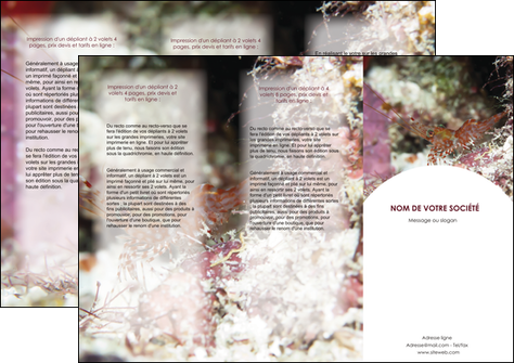 imprimerie depliant 3 volets  6 pages  poisson et crustace crevette crustace animal MIDLU38999