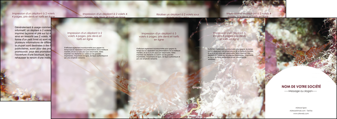 realiser depliant 4 volets  8 pages  poisson et crustace crevette crustace animal MIDLU39015