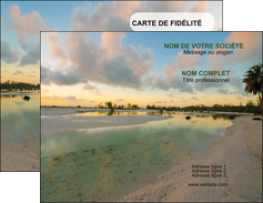 faire carte de visite tourisme  plage bord de mer arbre MIDBE39315