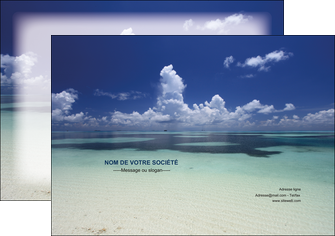 modele en ligne affiche ciel bleu plage MID39679