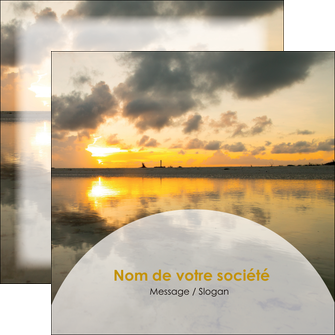 modele en ligne flyers sejours couche de soleil plage ile MIDBE40017