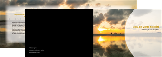 creer modele en ligne depliant 2 volets  4 pages  sejours couche de soleil plage ile MIDBE40035
