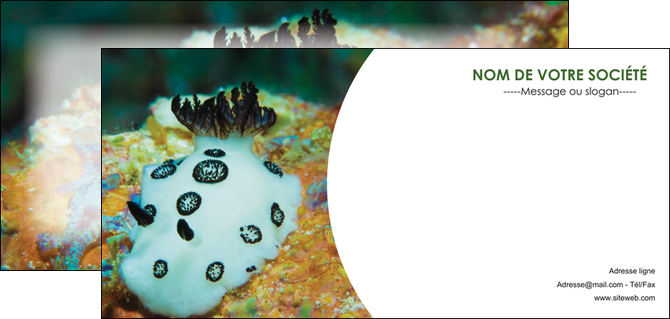 modele en ligne flyers animal poisson sous marine nature MIDBE40165