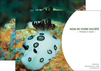 creer modele en ligne flyers animal poisson sous marine nature MIDBE40171