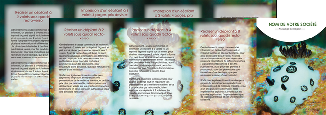 realiser depliant 4 volets  8 pages  animal poisson sous marine nature MIDBE40181