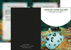 imprimerie depliant 2 volets  4 pages  animal poisson sous marine nature MIDBE40183