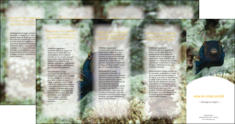 personnaliser modele de depliant 4 volets  8 pages  animal poisson sous marine nature MIDBE40217