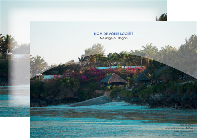 realiser affiche agence immobiliere maison sur plage immobilier immobilier de luxe MID40271