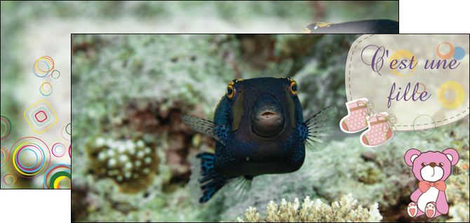 creer modele en ligne flyers poisson sous  mer plongee MIDBE40349