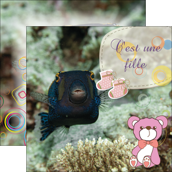 creer modele en ligne flyers poisson sous  mer plongee MIDBE40359
