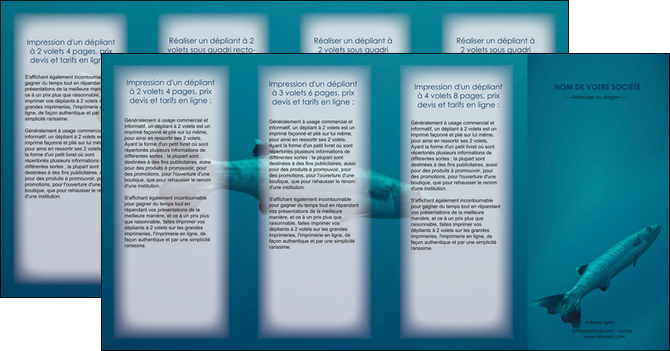 exemple depliant 4 volets  8 pages  animal poisson plongee nature MIDBE40383