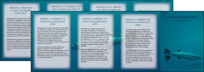 modele en ligne depliant 4 volets  8 pages  animal poisson plongee nature MIDBE40387