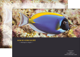 creer modele en ligne flyers chasse et peche poisson poissonnerie poissonnier MIDBE40411