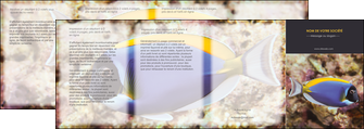 faire modele a imprimer depliant 4 volets  8 pages  chasse et peche poisson poissonnerie poissonnier MIDBE40413