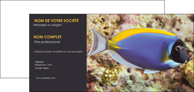 realiser carte de correspondance chasse et peche poisson poissonnerie poissonnier MIDBE40439