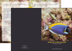 realiser depliant 2 volets  4 pages  chasse et peche poisson poissonnerie poissonnier MIDBE40441