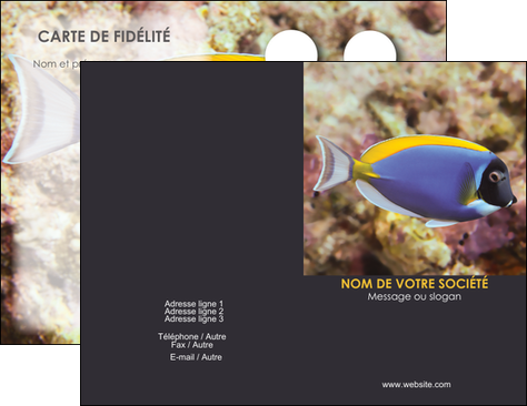 faire carte de visite chasse et peche poisson poissonnerie poissonnier MIDBE40443