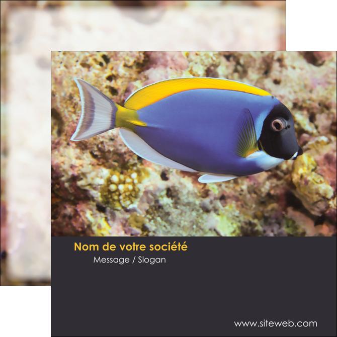 imprimer flyers chasse et peche poisson poissonnerie poissonnier MIDBE40447