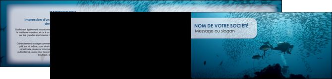 modele en ligne depliant 2 volets  4 pages  plongee  plongee plongee sous  marine plongeurs MIDBE40521