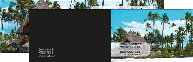 creer modele en ligne carte de visite agence immobiliere maison maison sur la plage lotissement MIDLU40587
