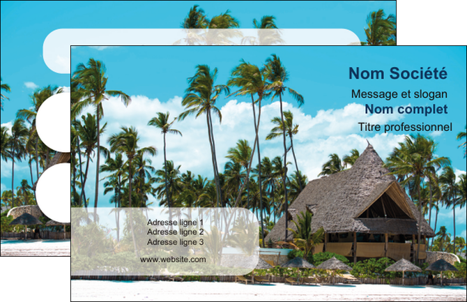 exemple carte de visite agence immobiliere maison maison sur la plage lotissement MID40589