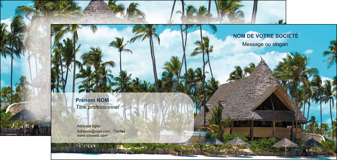 cree carte de correspondance agence immobiliere maison maison sur la plage lotissement MID40599