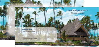 cree carte de correspondance agence immobiliere maison maison sur la plage lotissement MID40599
