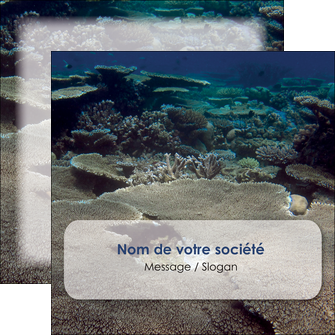 imprimer flyers plongee  massif de corail mer nature MIDBE40631