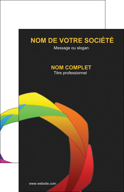 faire modele a imprimer carte de visite peinture arc en ciel decale MFLUOO40973