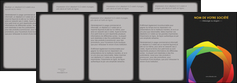creation graphique en ligne depliant 4 volets  8 pages  peinture arc en ciel decale MIF40977