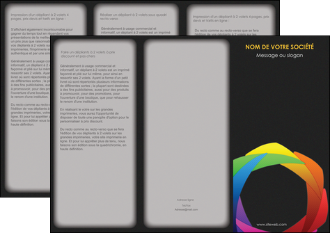 modele en ligne depliant 3 volets  6 pages  peinture arc en ciel decale MFLUOO40983