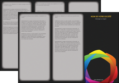 creer modele en ligne depliant 3 volets  6 pages  peinture arc en ciel decale MIF40991