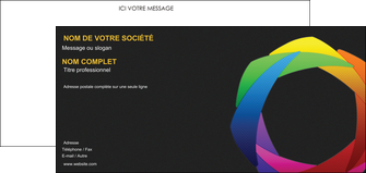 cree carte de correspondance peinture arc en ciel decale MIF40993