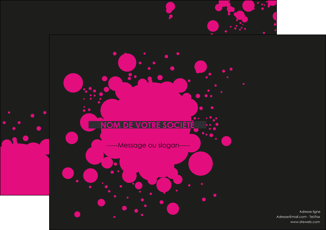 realiser affiche peinture rose tache de peinture MLGI41723