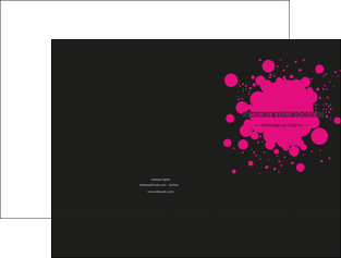 creation graphique en ligne pochette a rabat peinture rose tache de peinture MLIG41727
