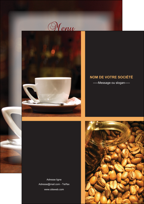 personnaliser maquette flyers bar et cafe et pub bar cafe pub MIFCH41817
