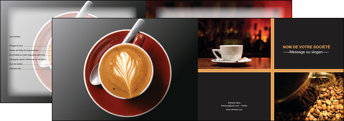 cree depliant 2 volets  4 pages  bar et cafe et pub bar cafe pub MIFCH41831