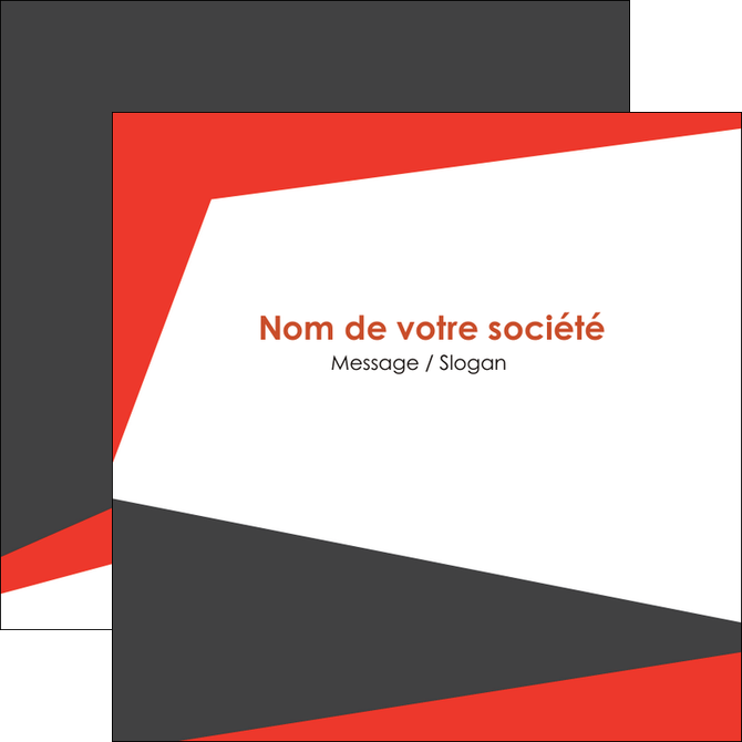 faire modele a imprimer flyers rouge noir moderne MIF41851