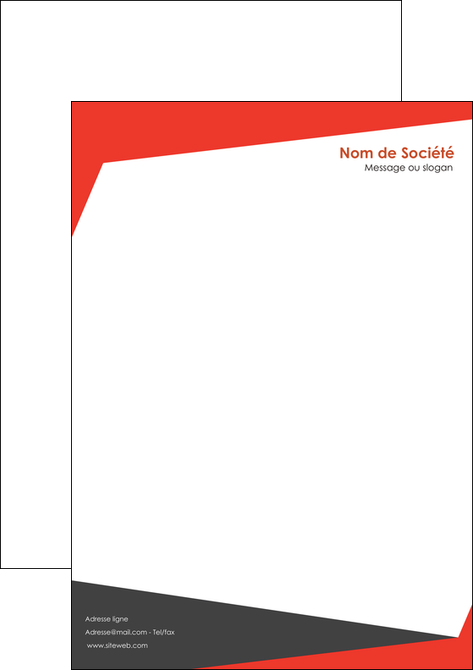exemple tete de lettre rouge noir moderne MFLUOO41853