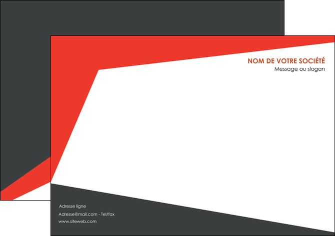 faire affiche rouge noir moderne MFLUOO41865