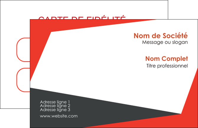 exemple carte de visite rouge noir moderne MFLUOO41875