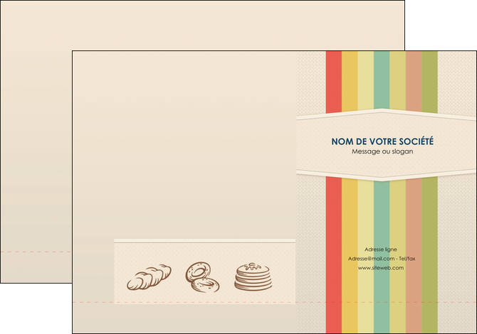realiser pochette a rabat boulangerie boulangerie ancien nature MLIG41935