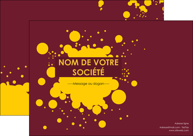modele en ligne flyers peinture tache de peinture decale MIDLU41993