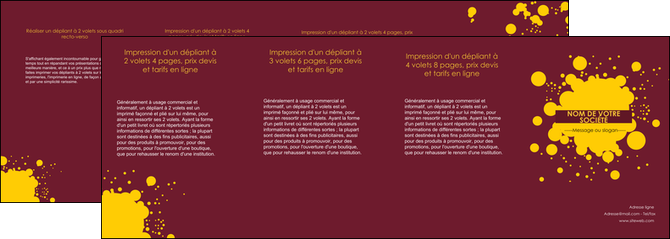creer modele en ligne depliant 4 volets  8 pages  peinture tache de peinture decale MIDLU42009