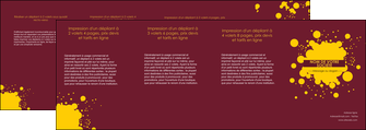 creer modele en ligne depliant 4 volets  8 pages  peinture tache de peinture decale MIDLU42009