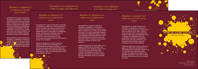faire depliant 4 volets  8 pages  peinture tache de peinture decale MIDLU42019