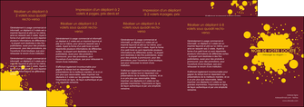 faire depliant 4 volets  8 pages  peinture tache de peinture decale MIDLU42019