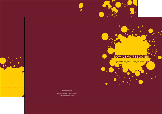 creation graphique en ligne pochette a rabat peinture tache de peinture decale MIDLU42023
