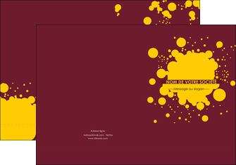creation graphique en ligne pochette a rabat peinture tache de peinture decale MIDLU42023